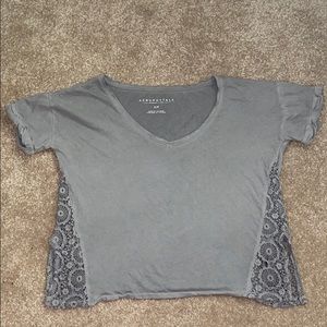 Gray Aeropostale Crop Top
